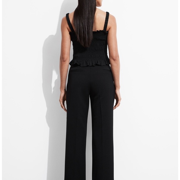 & Other Stories Black Pleated Wide Leg Trousers - Picture 4 of 5